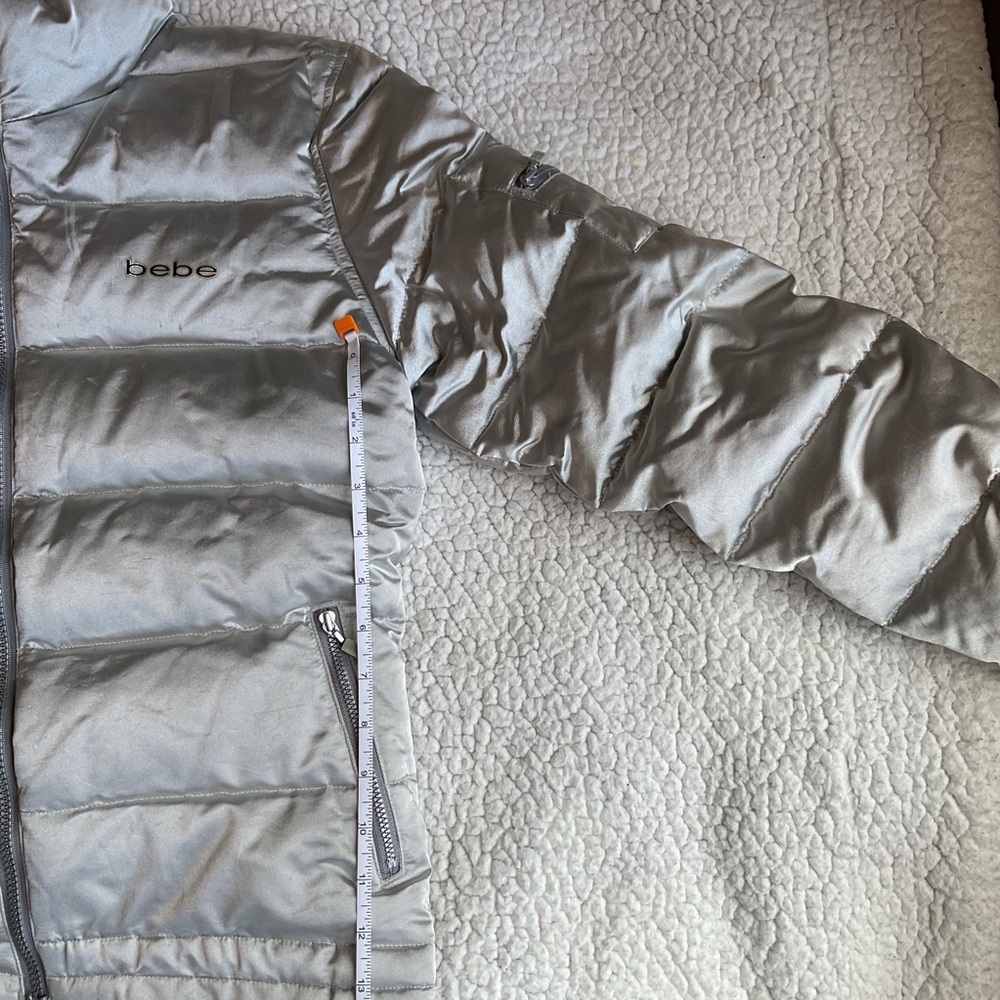 Vintage Bebe Silver Down Puffer Jacket - image 4